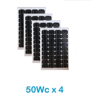 Lot de 4 Panneaux Photovoltaïques VICTRON 50Wc 12V Monocristallins