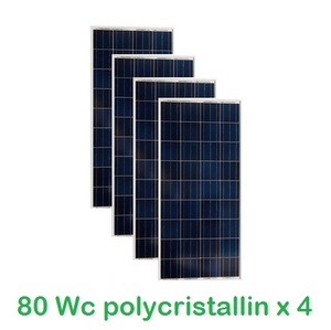 Lot de 4 Panneaux Photovoltaïques VICTRON 80Wc 12V Polycristallins