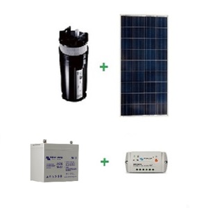 Kit pompage solaire immergé Shurflo 9325 avec 1 batterie - 12V
